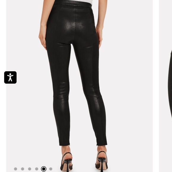 Intermix Melanie Leather Leggings - Picture 7 of 11